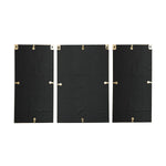 Decorative Three Piece Leaf and Floral Panel Wall Décor- Brown and Gold