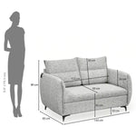 Infinia 2 Seater Fabric Sofa- Off White