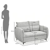 Infinia 2 Seater Fabric Sofa- Off White
