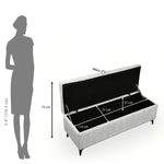 Infinia 2 Seater Fabric Bench- Off White