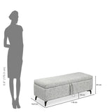 Infinia 2 Seater Fabric Bench- Off White
