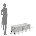 Infinia 2 Seater Fabric Bench- Off White