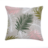 Palm Leaf Cotton Cushion Cover- Multicolor