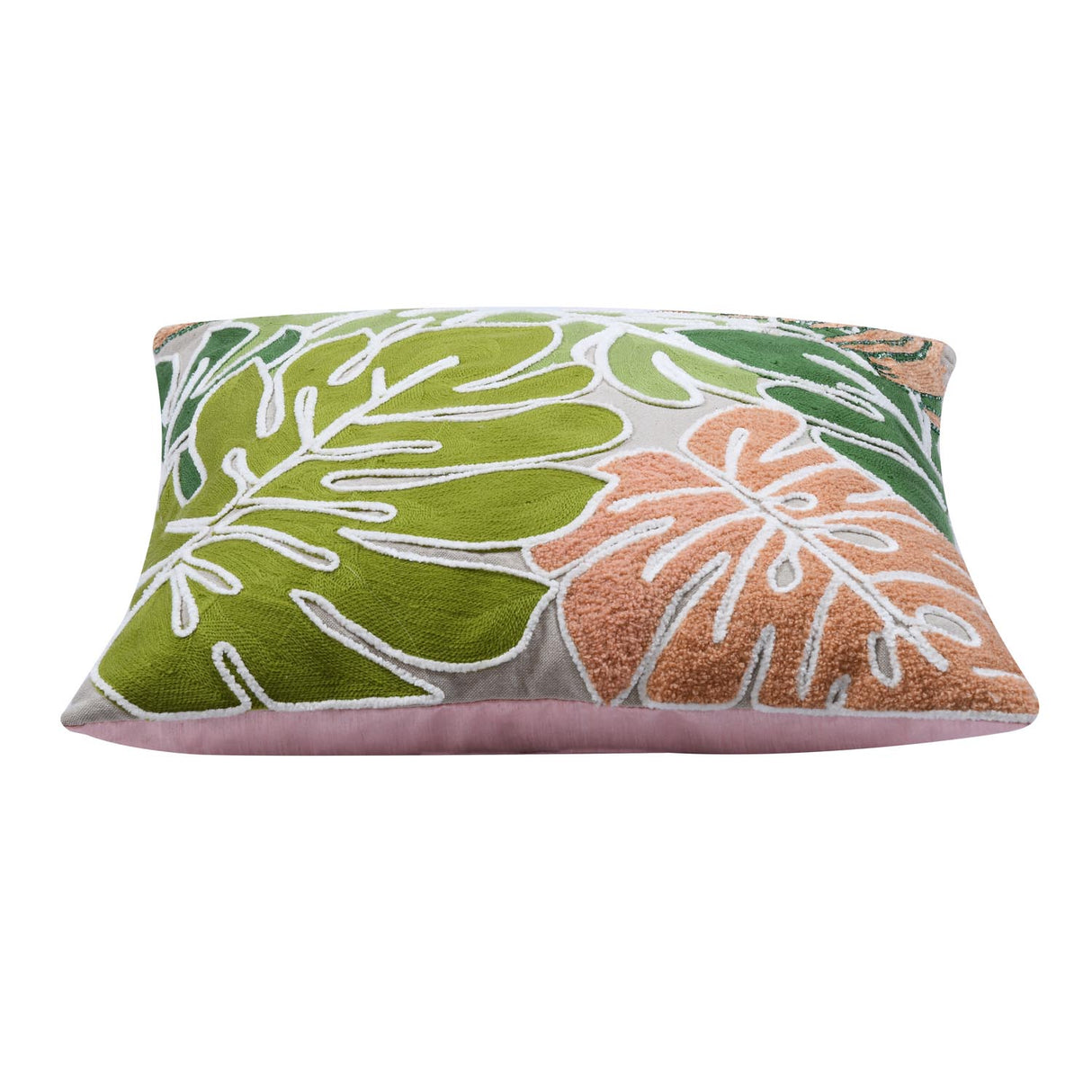 Palm Jungle Cotton Cushion Cover- Multicolor