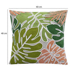 Palm Jungle Cotton Cushion Cover- Multicolor