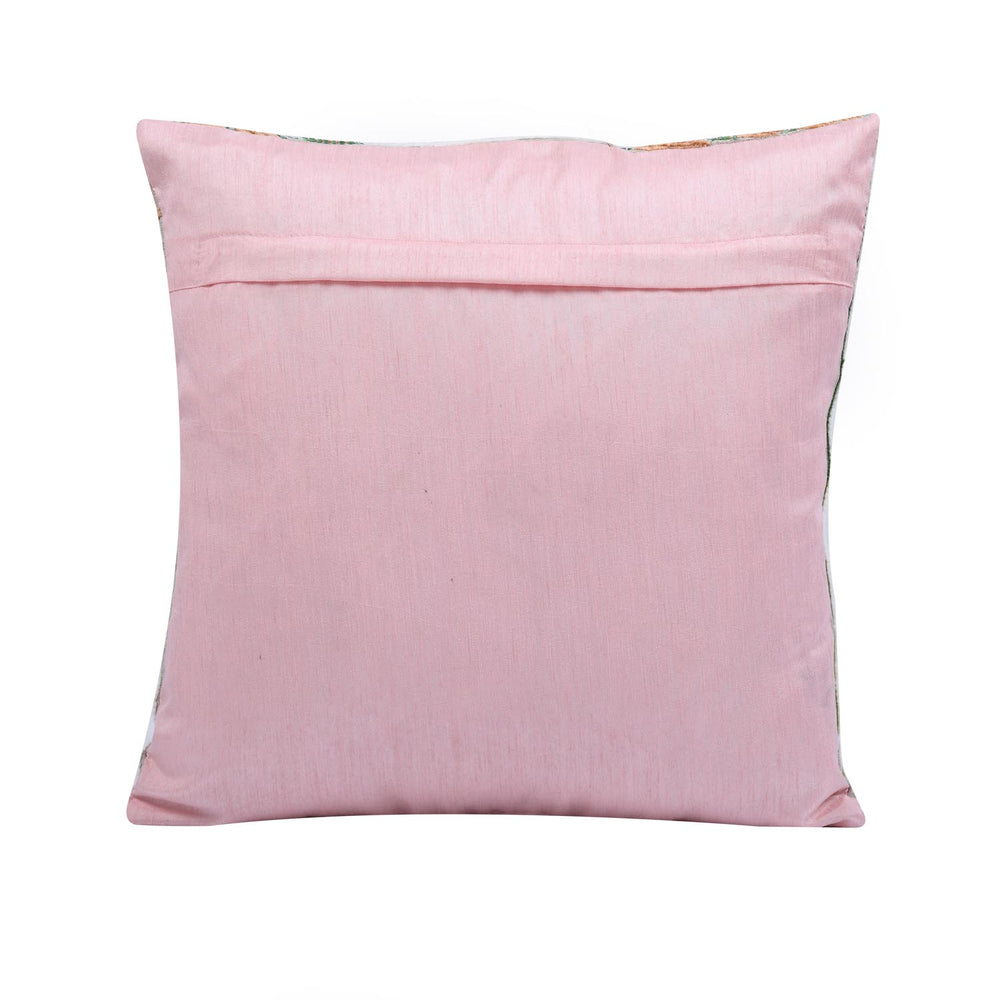 Palm Jungle Cotton Cushion Cover- Multicolor