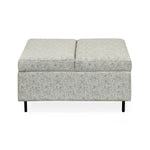 Infinia Fabric Reversible Ottoman- Off White