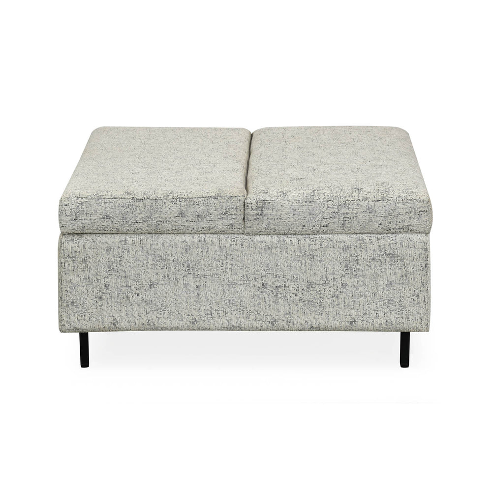 Infinia Fabric Reversible Ottoman- Off White