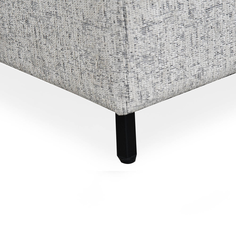 Infinia Fabric Reversible Ottoman- Off White