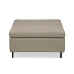 Infnia Leatherette Reversible Ottoman- Beige