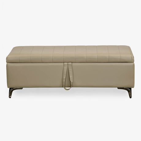 Infnia 2 Seater Leatherette Bench- Beige