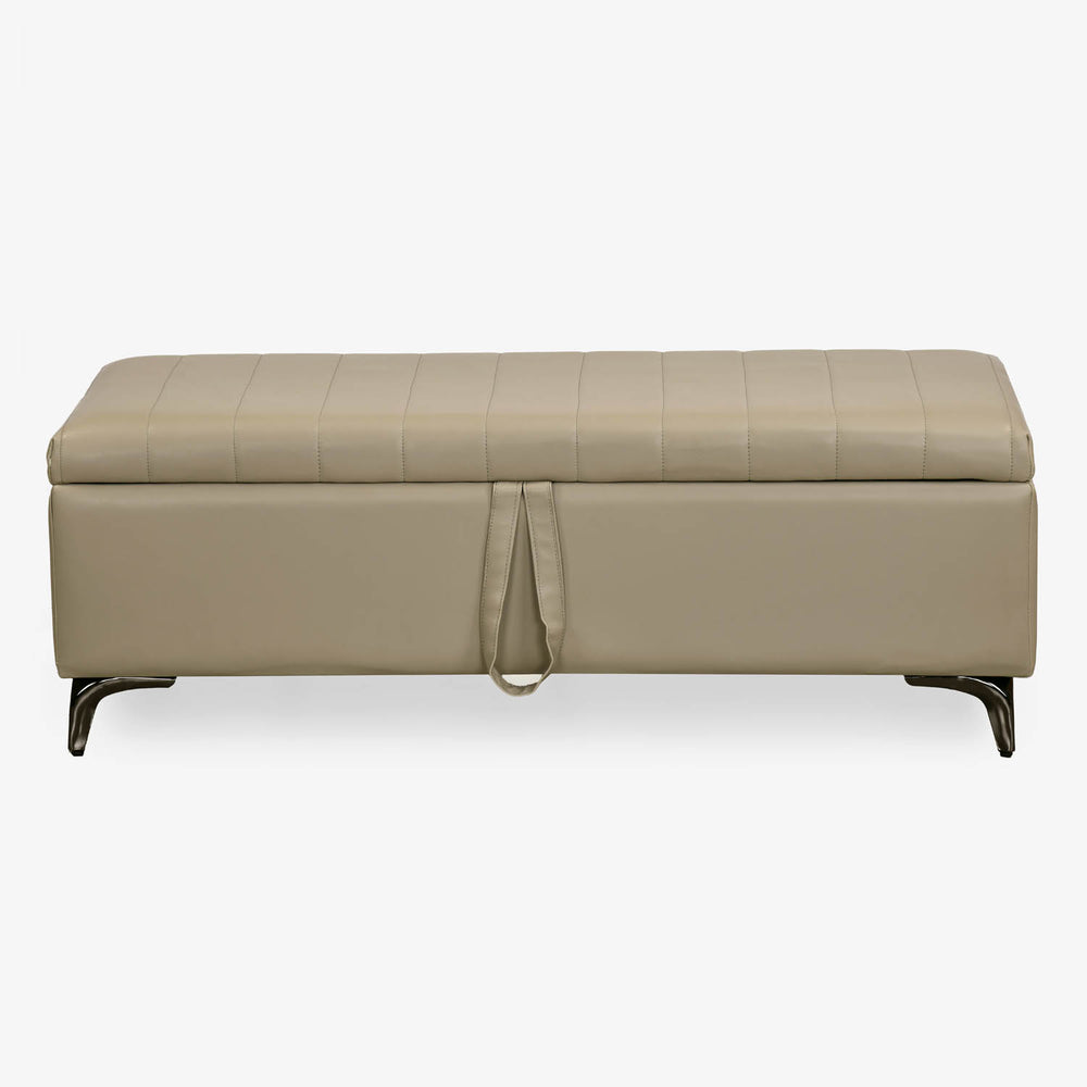 Infnia 2 Seater Leatherette Bench- Beige