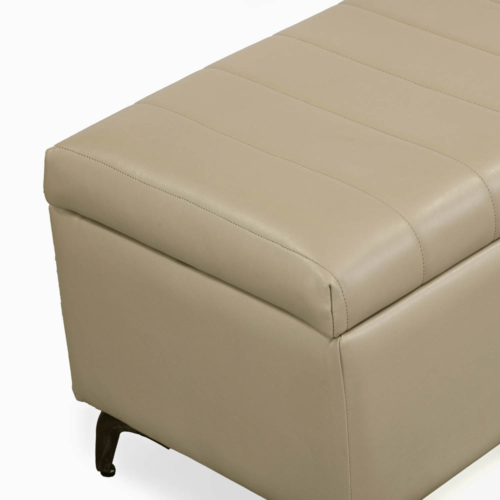 Infnia 2 Seater Leatherette Bench- Beige