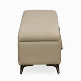 Infnia 2 Seater Leatherette Bench- Beige