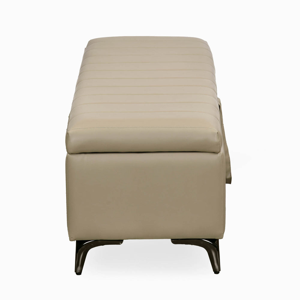 Infnia 2 Seater Leatherette Bench- Beige