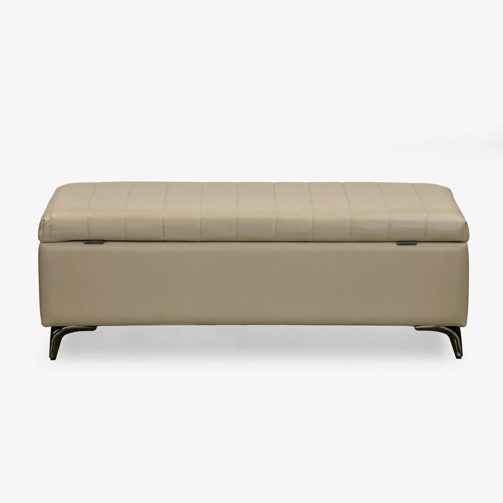 Infnia 2 Seater Leatherette Bench- Beige