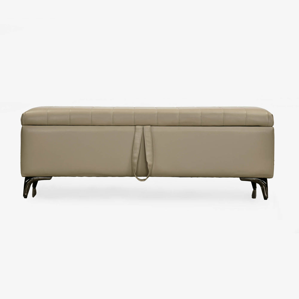 Infnia 2 Seater Leatherette Bench- Beige
