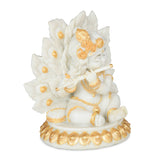 Decorative Marble Krishna Showpiece- White and Gold