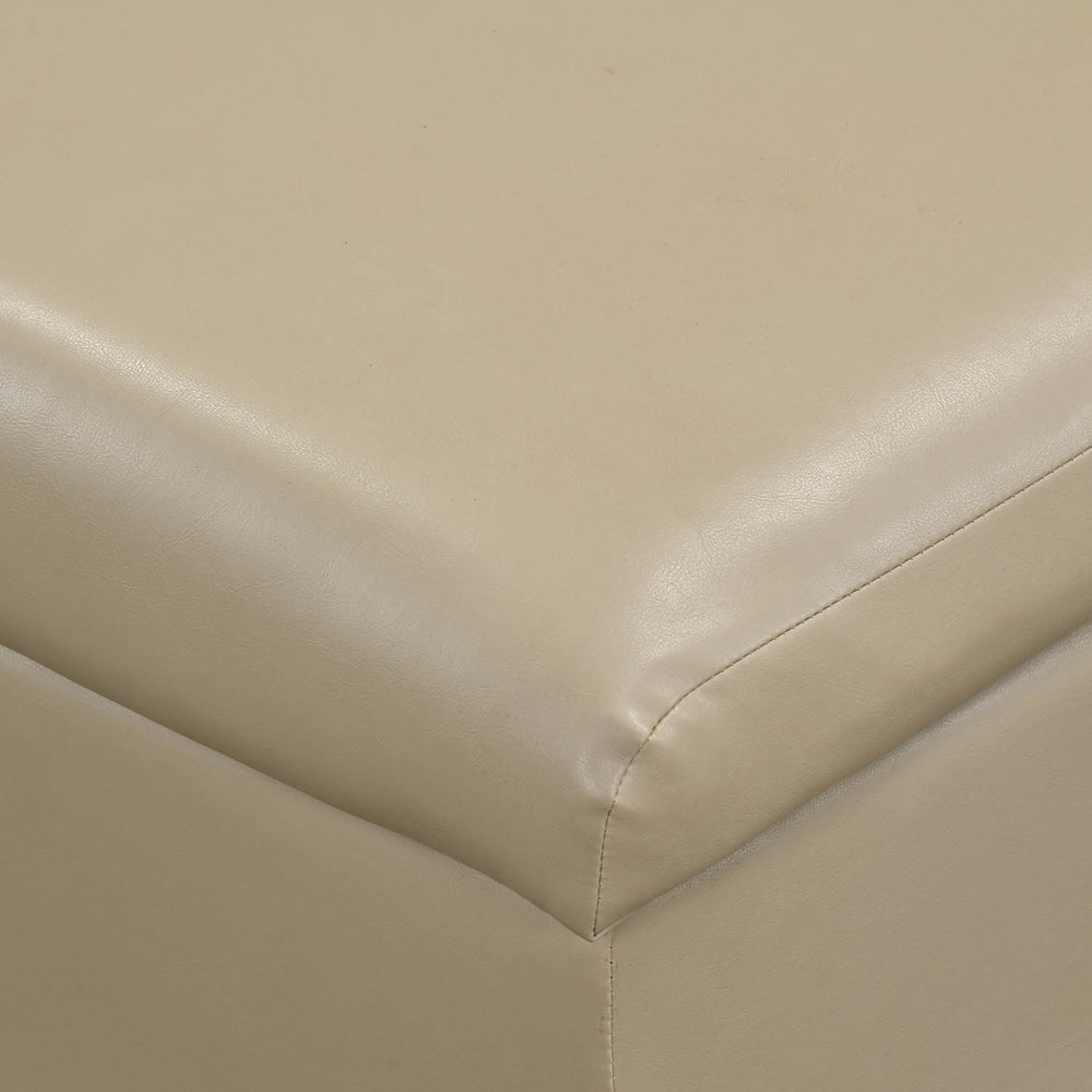 Infinia 1 Seater Leatherette Sofa- Beige
