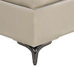 Infinia 3+3+1 Seater Leatherette Sofa Set with Right Corner Sofa and Rectangle Console- Beige