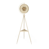 Moving Gear Floor Clock- Beige and Gold