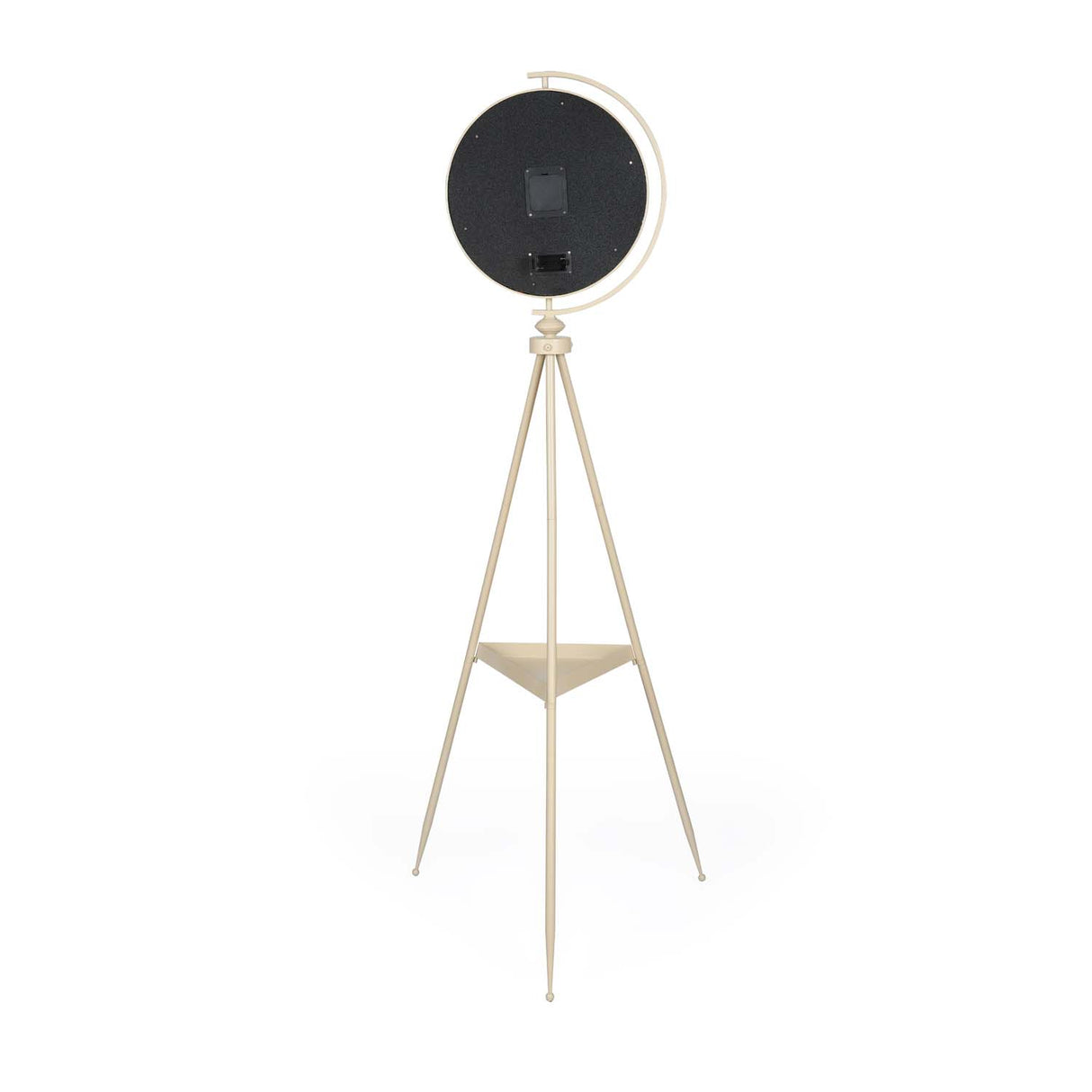 Moving Gear Floor Clock- Beige and Gold