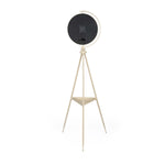 Moving Gear Floor Clock- Beige and Gold