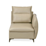 Infinia 1 Seater Leatherette Sofa with Left Arm- Beige