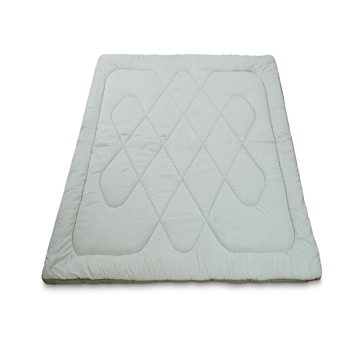 Polyester Reversible Solid Single Comforter- Green