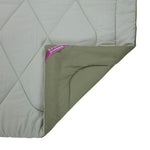 Polyester Reversible Solid Single Comforter- Green