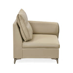 Infinia 1 Seater Leatherette Sofa with Left Arm- Beige
