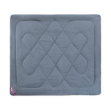 Polyester Reversible Solid Double Comforter- Grey