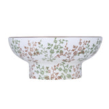 Floral Decorative Ceramic Urli- Green