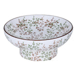 Floral Decorative Ceramic Urli- Green