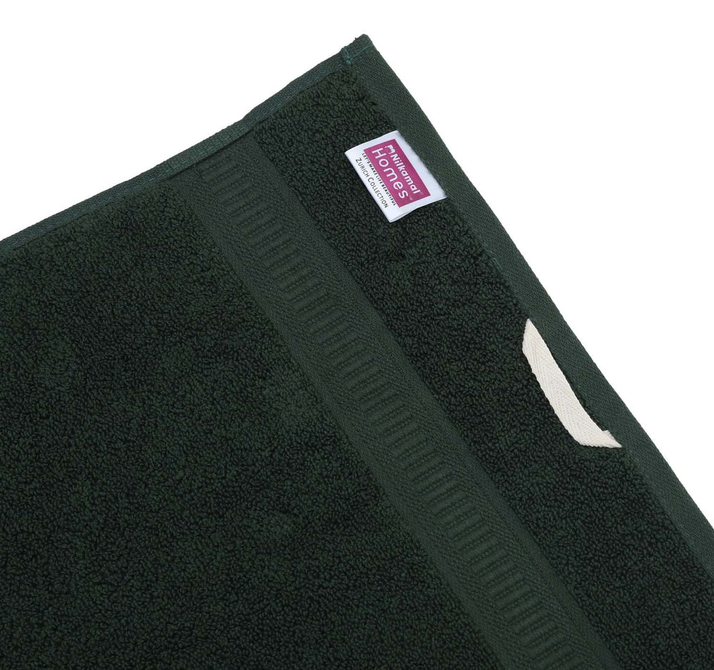 Cotton Zero Twist Hand Towel- Green