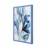 Floral Art - II Canvas Painting- Blue and White