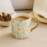 Porcelain Coffee Mug Set of 6- Blue