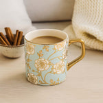 Porcelain Coffee Mug Set of 6- Blue