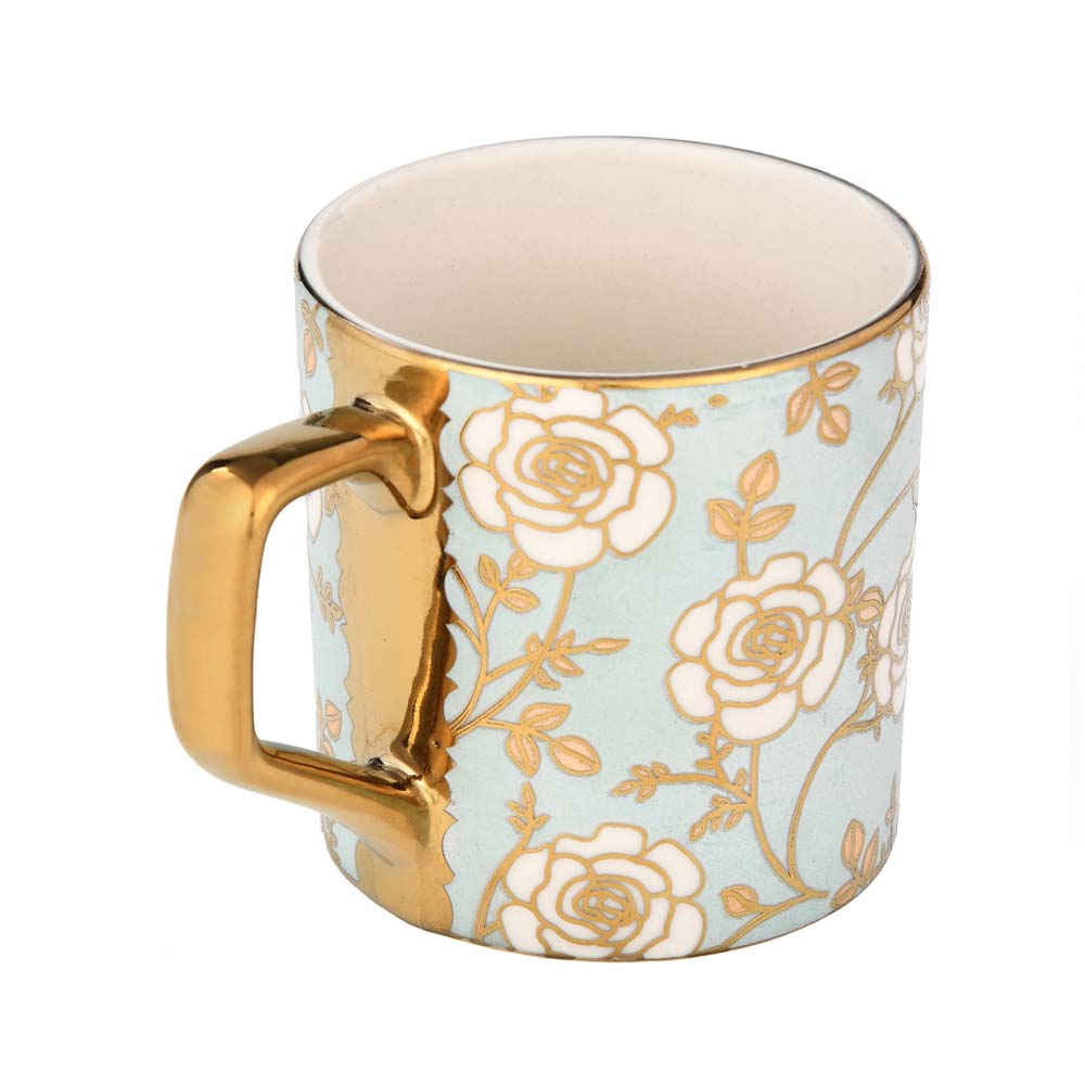 Porcelain Coffee Mug Set of 6- Blue