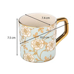 Porcelain Coffee Mug Set of 6- Blue