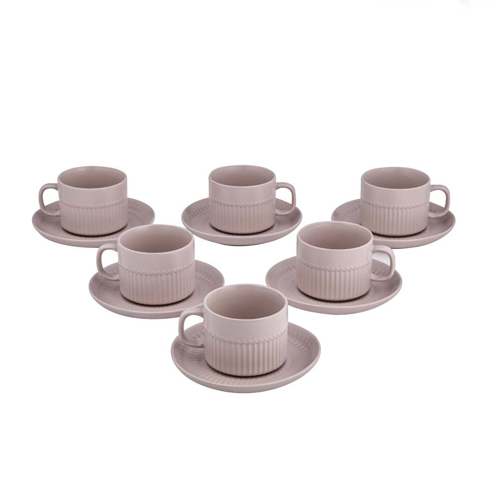 Porcelain Coffee Mug Set of 6- Ivory
