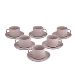 Porcelain Coffee Mug Set of 6- Ivory