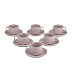 Porcelain Coffee Mug Set of 6- Ivory