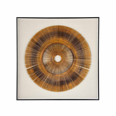 Ecliptic Chakra Glass Wall Décor- Brown