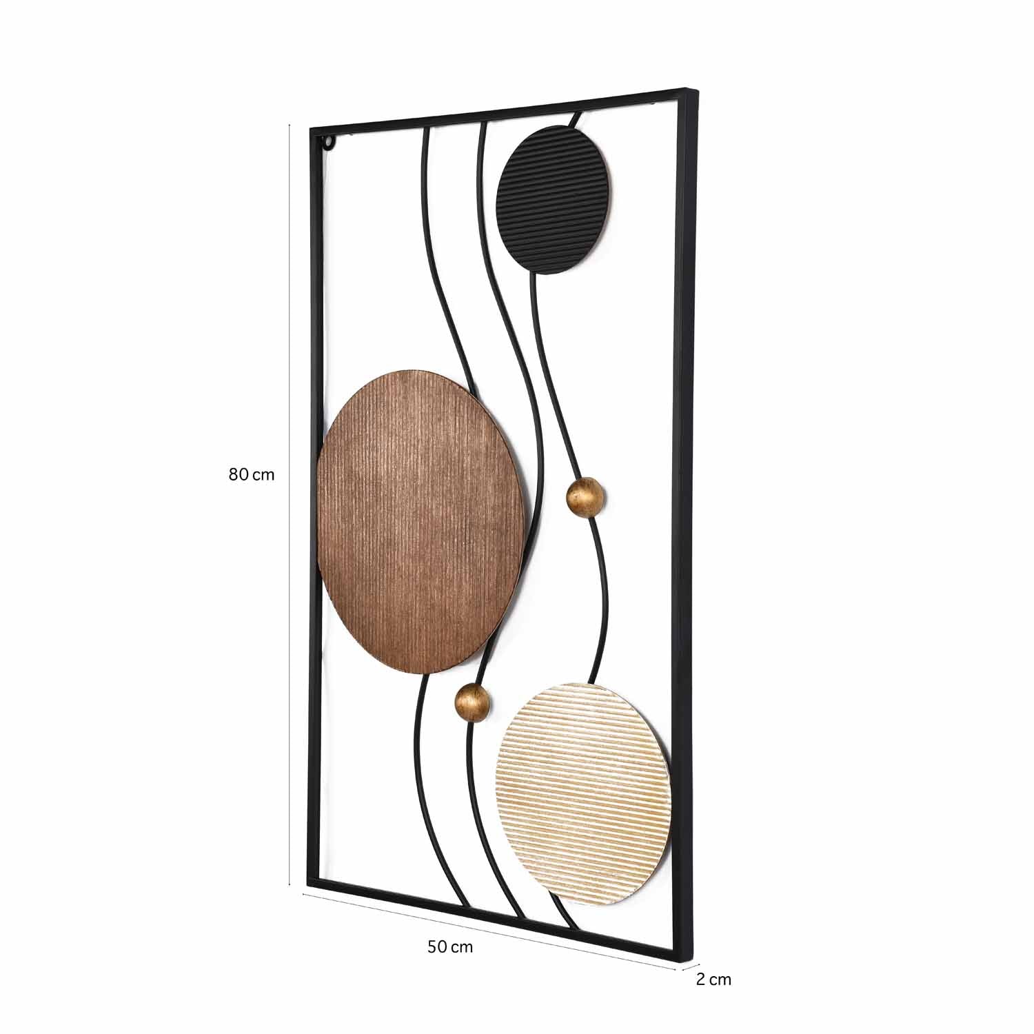 Cirque Panel Wall Décor- Black and Brown