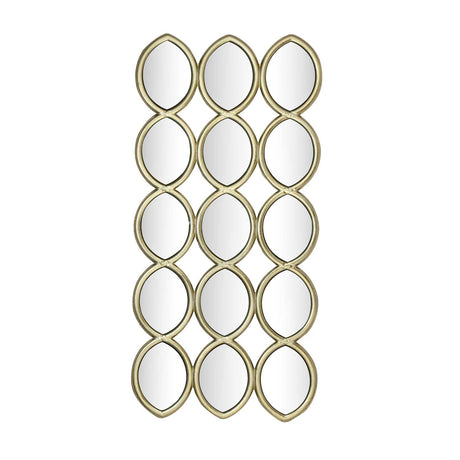 Oval Mirrors Wall Décor- Gold