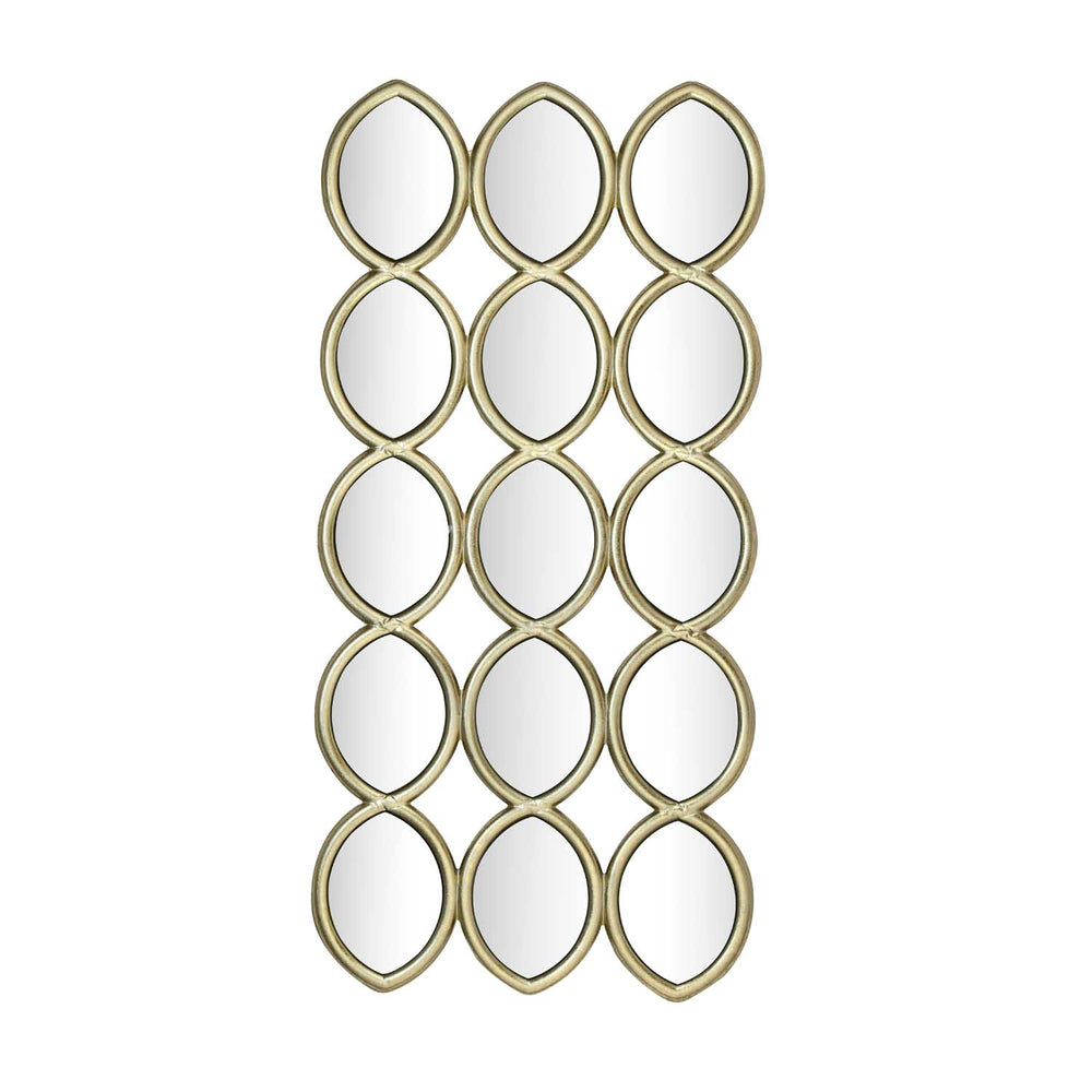 Oval Mirrors Wall Décor- Gold