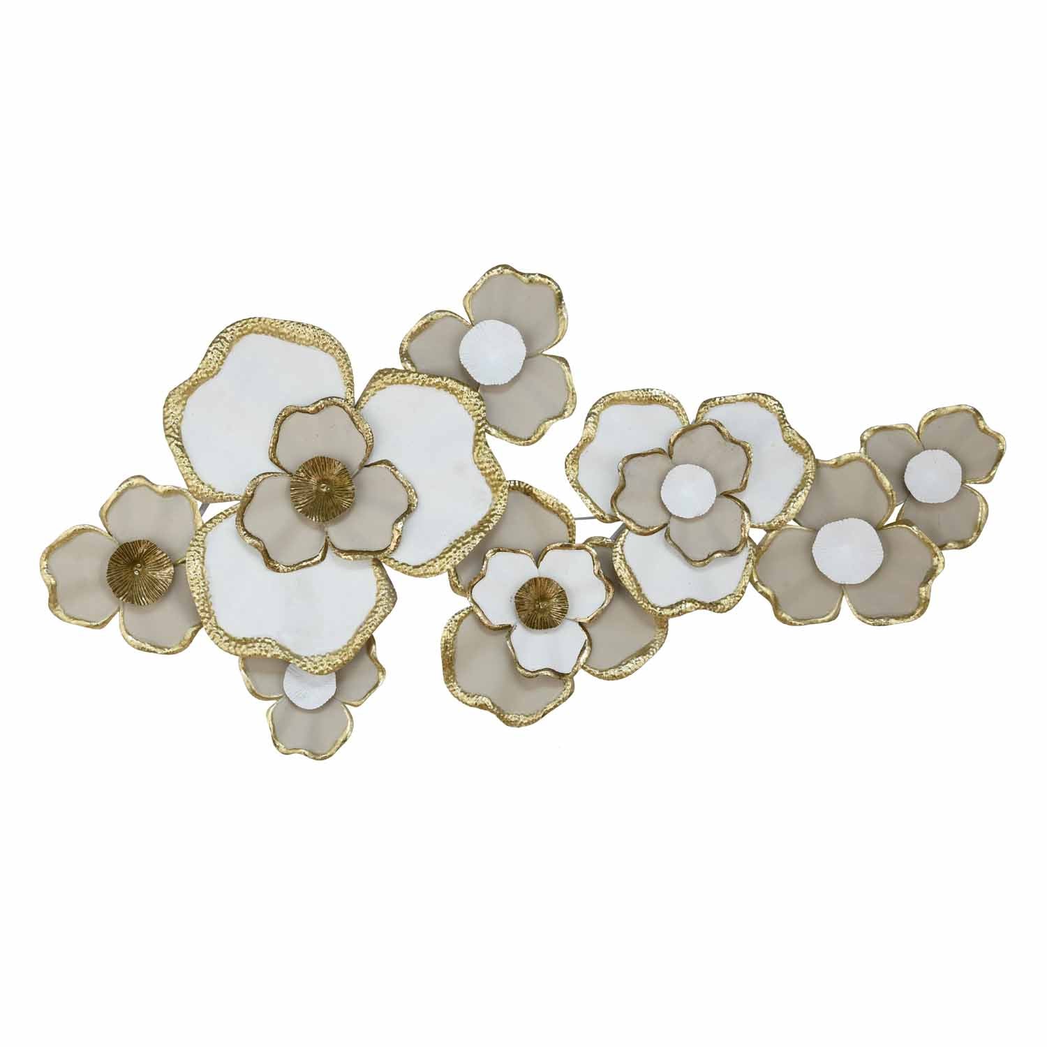 Flora Bunch Wall Décor- White and Gold