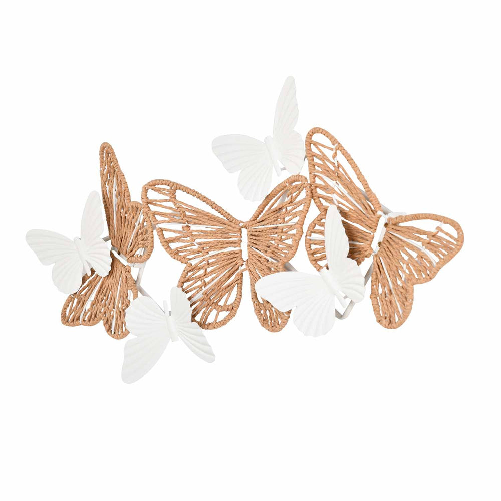 Butterfly Wall Décor- White and Brown