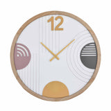 Geometric Arch MDF Wall Clock- Multicolor